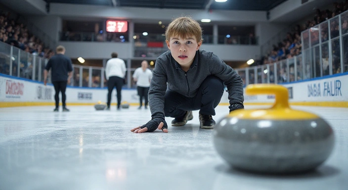 Young curler focused on sweeping the ice
