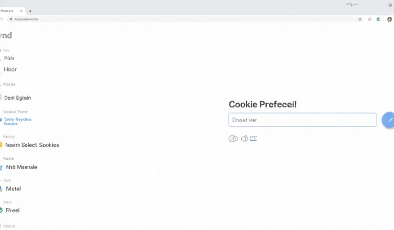 Image of browser settings interface for managing cookies