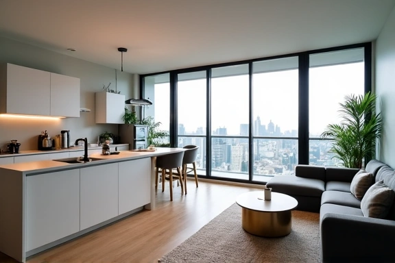 Modern apartment rental interior