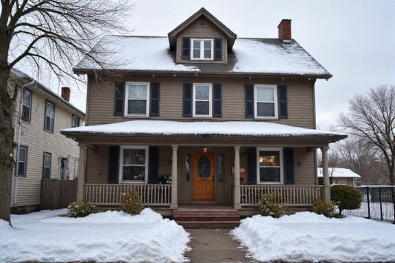 Quaint bed and breakfast facade